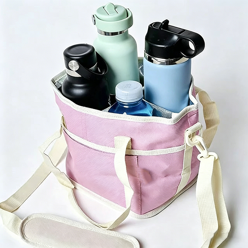 4-Cup Drink Carrier Tote with Shoulder Strap