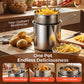 🔥LAST DAY SALE 49% OFF🎁 Multifunctional Fryer Precise Family-Sized Basket 🍳 Non-Stick Interior