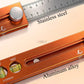 📏 Multifunctional Marking Level Ruler | 3-in-1 Measuring Tool with Bubble Level & Scribing Guide |DEPTH GAUGE