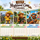 🔥2027 Funny Highland Cow Wall Calendar | A4 Hanging Calendar |