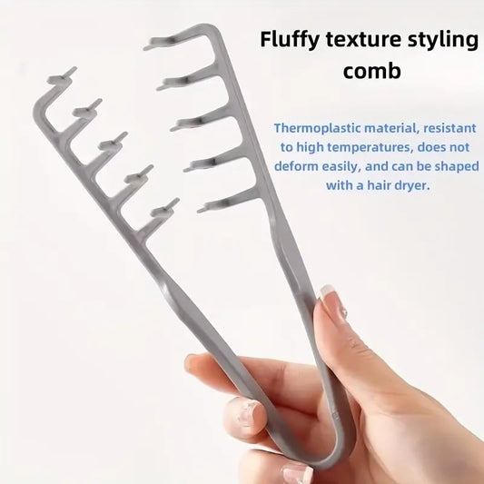 💨 Puff-Texture Styling Comb | Instant Root Lifter & Volumizer for That Blowout Look at Home