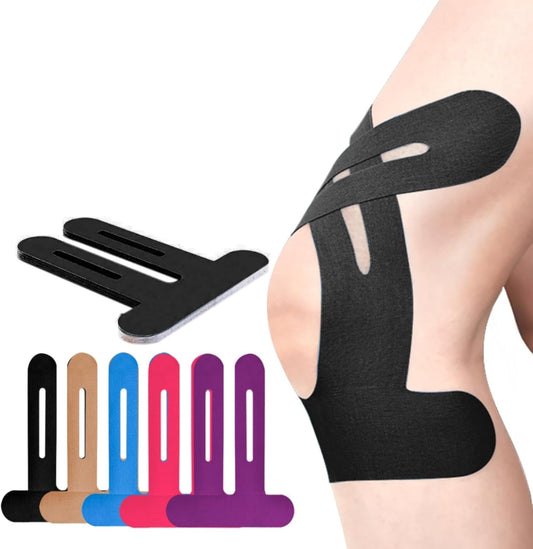 🎯30k+Sold Pre-Cut Knee Kinesiology Tape | Easy Application, Joint Support & Pain Relief