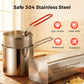 🔥LAST DAY SALE 49% OFF🎁 Multifunctional Fryer Precise Family-Sized Basket 🍳 Non-Stick Interior