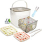 🥳2026 HOT SALE🥳💞50K+ SOLD!💥🥤🧊 49% OFF! Ice Cube Maker with Storage – 48 cubes at once, leak‑proof lid. Stackable, saves space. Includes ice scoop & tong. A summer essential. 🏖️✅