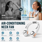 ⏰Last Day Special Price ￡12.99!!❄Neck Air Conditioner Fan – Ultra‑quiet, 360° rotating, 3 speeds. Hands‑free cooling, long battery. Summer essential! 😎🌬️3
