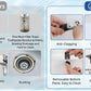 Hibbent Upgraded 3-in-1 Bathroom Sink Drain Strainer, Universal Pop-Up Plug, Removable Stainless Steel Basket-Style Hair Catcher