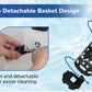 Hibbent Upgraded 3-in-1 Bathroom Sink Drain Strainer, Universal Pop-Up Plug, Removable Stainless Steel Basket-Style Hair Catcher