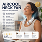 ⏰Last Day Special Price ￡12.99!!❄Neck Air Conditioner Fan – Ultra‑quiet, 360° rotating, 3 speeds. Hands‑free cooling, long battery. Summer essential! 😎🌬️3