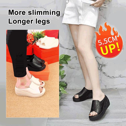 Elevation 5.5 cm Inclined Heel Sandals – Comfortable Lift, Stylish Design & Perfect for Daily Wear 🌸