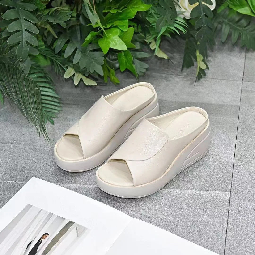 Elevation 5.5 cm Inclined Heel Sandals – Comfortable Lift, Stylish Design & Perfect for Daily Wear 🌸