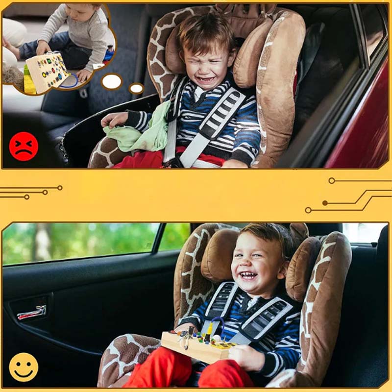 🔥HOT SALE 🔥 50% OFF Wooden Busy Board Toys with LED Lights
