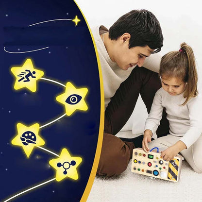 🔥HOT SALE 🔥 50% OFF Wooden Busy Board Toys with LED Lights