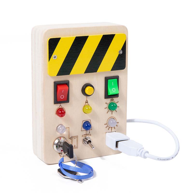 🔥HOT SALE 🔥 50% OFF Wooden Busy Board Toys with LED Lights