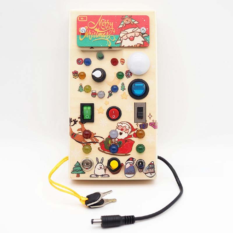 🔥HOT SALE 🔥 50% OFF Wooden Busy Board Toys with LED Lights