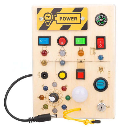 🔥HOT SALE 🔥 50% OFF Wooden Busy Board Toys with LED Lights