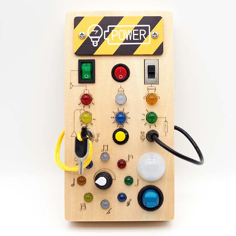 🔥HOT SALE 🔥 50% OFF Wooden Busy Board Toys with LED Lights