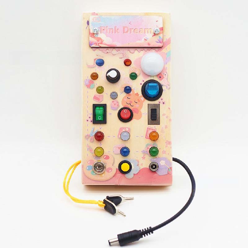 🔥HOT SALE 🔥 50% OFF Wooden Busy Board Toys with LED Lights