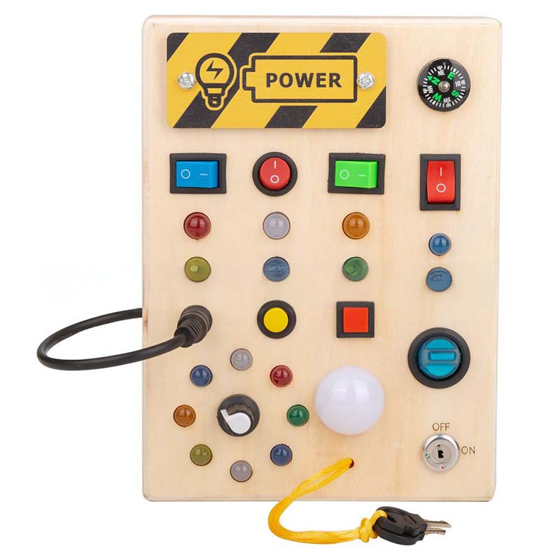 🔥HOT SALE 🔥 50% OFF Wooden Busy Board Toys with LED Lights