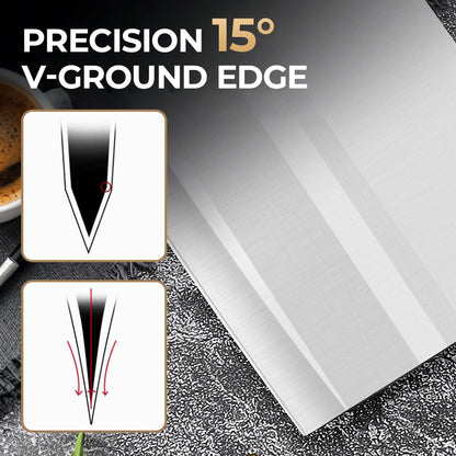 50% OFF🥩 Razor-Sharp Kitchen Knife | Built to Last | Premium German Steel Chef Knife for Home Cooks