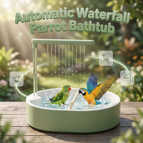 Electric Bird Bath with Shower & Perch