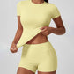 🧘‍♀️ Women's High-Stretch Top & Shorts Set 💪Ultra-Soft 2-Piece Lounge Set 🌞Casual