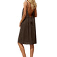 🔥 Sexy Backless Cami Dress 🌴Adjustable Drawstring Ruched Mini Dress