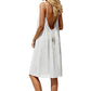 🔥 Sexy Backless Cami Dress 🌴Adjustable Drawstring Ruched Mini Dress