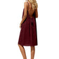 🔥 Sexy Backless Cami Dress 🌴Adjustable Drawstring Ruched Mini Dress