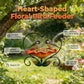 🌸 Floral Heart Bird Feeder for Outdoors | Vintage Style Hanging Wild Bird Feeding Station