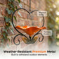🌸 Floral Heart Bird Feeder for Outdoors | Vintage Style Hanging Wild Bird Feeding Station