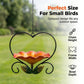🌸 Floral Heart Bird Feeder for Outdoors | Vintage Style Hanging Wild Bird Feeding Station