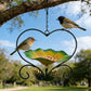 🌸 Floral Heart Bird Feeder for Outdoors | Vintage Style Hanging Wild Bird Feeding Station