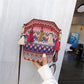 🌙 Bohemian Embroidered Tassel Crossbody Bag | Handcrafted Hippie Floral Purse
