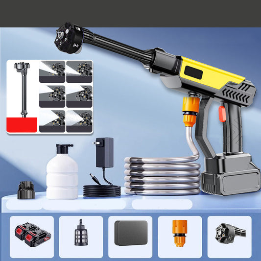 🔋 Cordless High-Pressure Car Washer Gun | Rechargeable Lithium Battery Power Wash