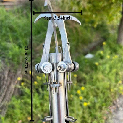 🧗 Heavy-Duty Folding Grapple Hook | 4-Claw Stainless Steel Anchor with Rustproof Finish