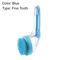 🐾 Pet Bath Brush with Long Handle & Shampoo Dispenser | No-Bend Scrubbing & Built-in Soap Control