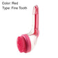 🐾 Pet Bath Brush with Long Handle & Shampoo Dispenser | No-Bend Scrubbing & Built-in Soap Control