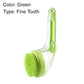 🐾 Pet Bath Brush with Long Handle & Shampoo Dispenser | No-Bend Scrubbing & Built-in Soap Control