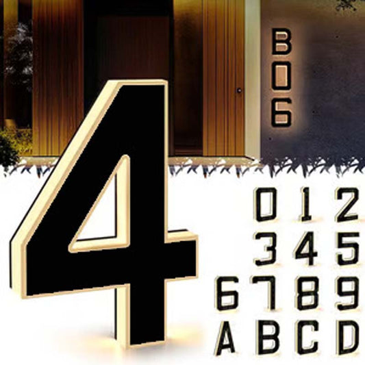 ☀️ Waterproof LED House Numbers for Outside | Solar-Powered Illuminated Address Sign