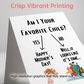 HOT SALE "Favorite Child" Mother's Day Card