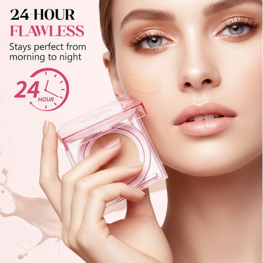 Limited-time Discount！💎 Flawless Coverage Dewy Glow Cushion | Weightless Foundation for a Radiant, Filter-Like Finish