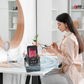 4-in-1 360° Wireless Rotating Speaker Stand | Bluetooth Phone Dock with Speaker, Charging & Adjustable Viewing Angle