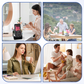 4-in-1 360° Wireless Rotating Speaker Stand | Bluetooth Phone Dock with Speaker, Charging & Adjustable Viewing Angle