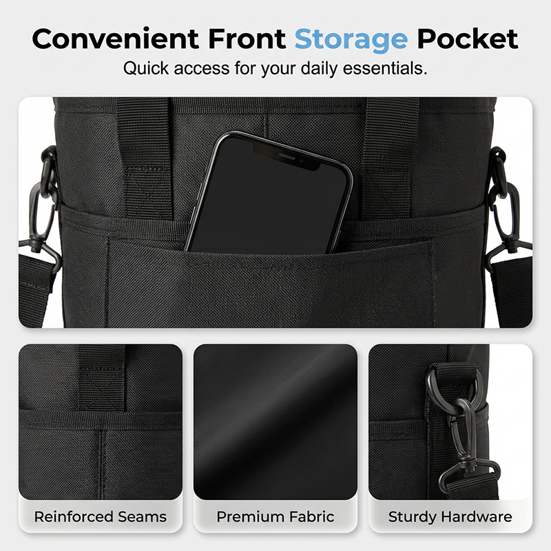 4-Cup Drink Carrier Tote with Shoulder Strap