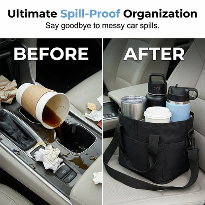4-Cup Drink Carrier Tote with Shoulder Strap