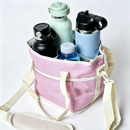 4-Cup Drink Carrier Tote with Shoulder Strap