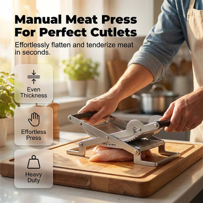 🥩 Durable and Efficient Meat Press Tool | Heavy-Duty Cast Iron Grill Press for Perfect Sear & No-Curl Bacon