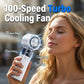 ❄️ Foldable Handheld Fan with TEC Cooling Plate | Instant Icy Wind & Personal Air Conditioner