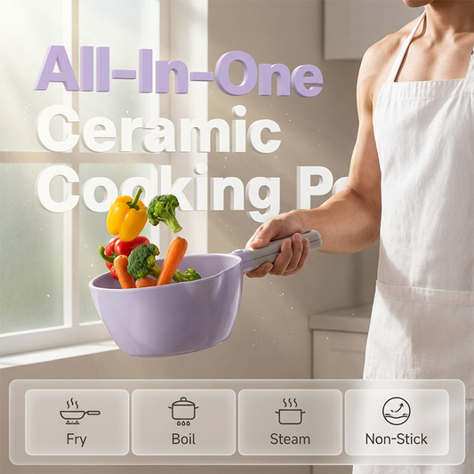 Multi-Functional 3-in-1 Non-Stick Cookware Set | Fry, Steam & Sauté with One Versatile Pan