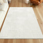 ☁️ Plush Arch Pattern Rug | Soft Textured Floor Carpet with Elegant Curve Design for Cozy Home Decor